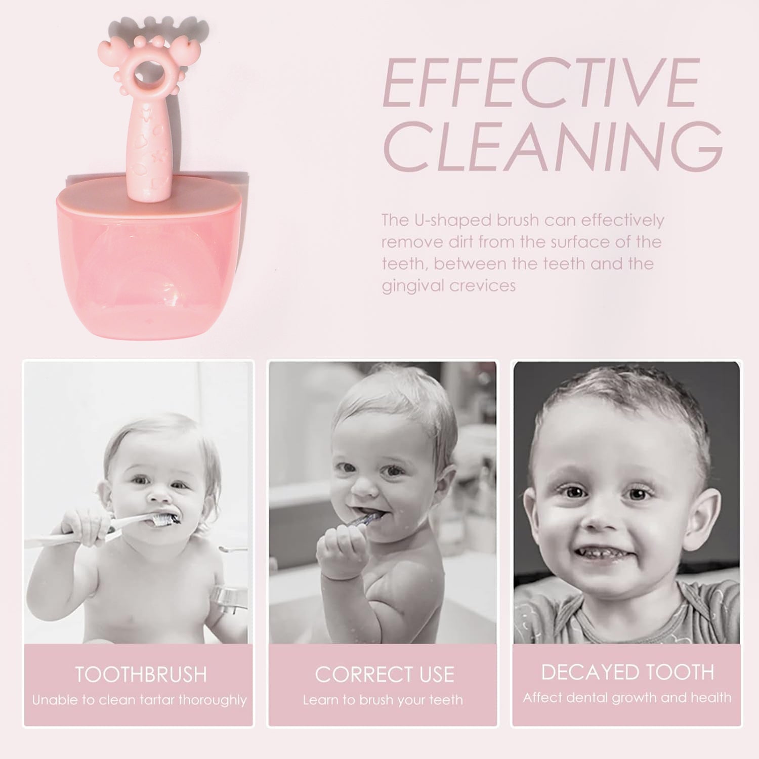 13033 Kids U Shaped Toothbrush Children Baby Silicone Kids Toothbrush U Shaped Silicone Brush Head for 360 Degree Cleaning Suitable For 2-6 Years (1 Pc) 13033 Kids U Shaped Toothbrush Children Baby Silicone Kids Toothbrush U Shaped Silicone Brush Head for 360 Degree Cleaning Suitable For 2-6 Years (1 Pc)